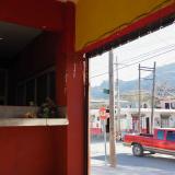 A snapshot of town from the inside of a taco shop, in Hidalgo, Nuevo León, Mexico, on January 2, 2023. 