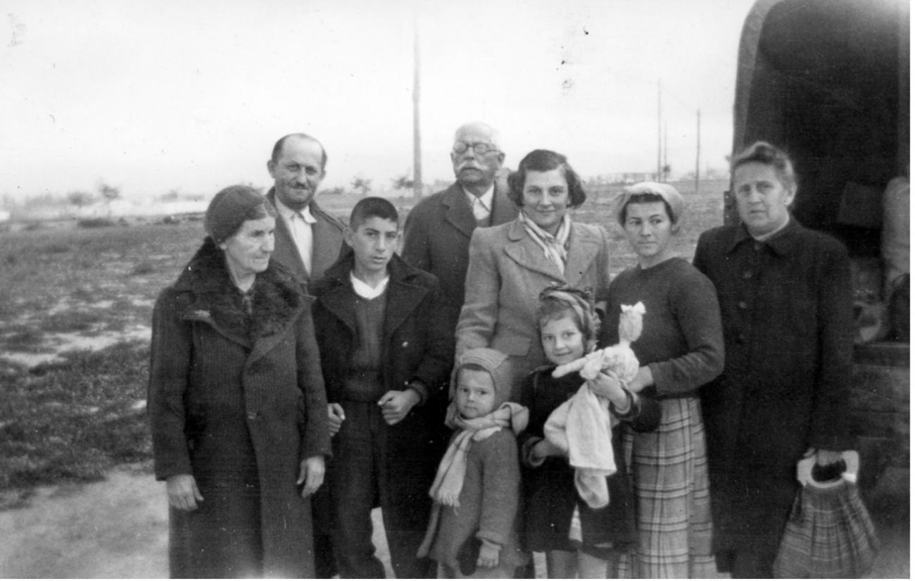 Family of the author's mother, shortly before arriving in the United States as displaced persons.
